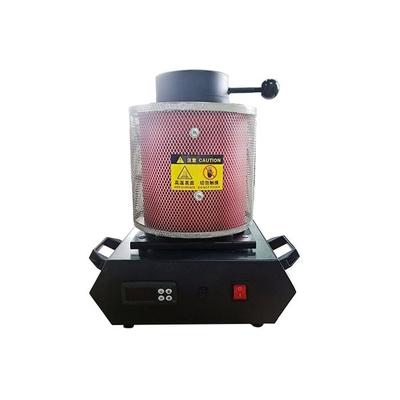 Red Black Portable Electric Mini Gold Melting Furnace 250*240*340mm