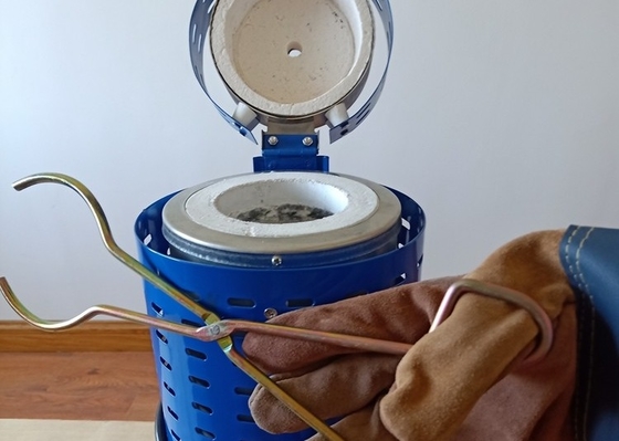 High Temperature Resistance 3kg Mini Gold Melting Furnace